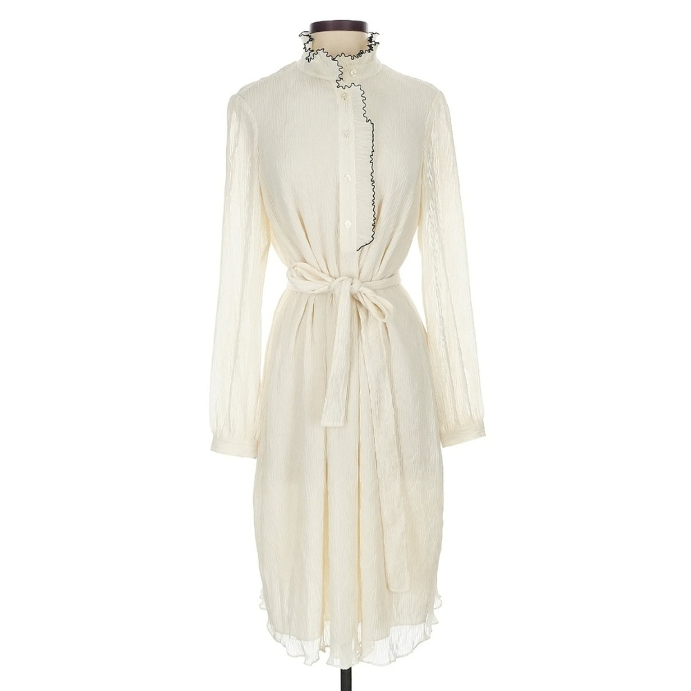 Tory Burch Deneuve Ruffle-Trim Dress